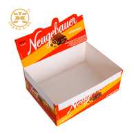 Boîte d'emballage et de présentation en carton blanc pliable pour barres énergétiques, chocolat et gaufres, vente en gros
