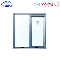 Système de salle de bain moderne préfabriqué avec armoire WC et lavabo, douche et toilettes
