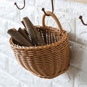 Cesta de Mimbre Tejida de PVC, Cesta de Mano, Juego de Picnic con Ruedas, Cesta de Bambú Delgada para Ropa, Cesta de Metal para Frutas, Cesta de Mimbre Extra Grande para <span class=keywords><strong>Farmacia</strong></span> - Product Image 3