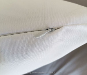 Bulk Sale Blank 40cm Canvas Pillow Cover Plain <strong>White</strong> 45cm Canvas <strong>Cushion</strong> Covers for Sublimation - Product Image 3