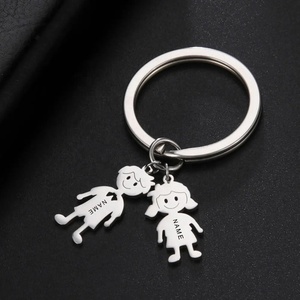 Llavero <span class=keywords><strong>Personalizado</strong></span> con Nombre <span class=keywords><strong>Personalizado</strong></span> para Hombre y Mujer, Joyería de Acero Inoxidable, <span class=keywords><strong>Regalo</strong></span> para Pareja Familiar, Mejor Amigo - Product Image 1