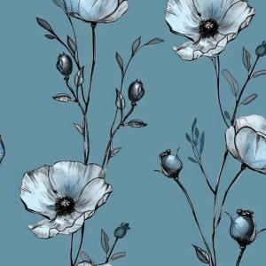 Nouveaux modèles de tissu en crêpe de chiffon Koshibo en polyester épais et doux avec des imprimés floraux rouges pour robes de mariée - Product Image 3