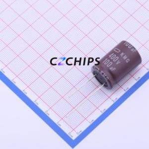 Condensador Electrolítico de Aluminio de Orificio Pasante EKMG401ELL101MM25S, Orificio Pasante, D18xL25mm 100uF 20% 400V 7.5mm - Product Image 1