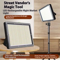 Lampe d'urgence LED portable rechargeable à batterie lithium, étanche IP65, solaire et USB, pour le camping