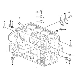 Bloc-cylindres moteur pour excavatrices EC200D EC210D EW140C TCD2013 D5E D5D VOE21025096 21025096 04294188 - Product Image 2