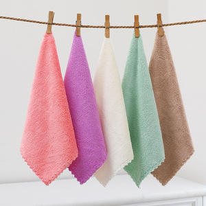 Serviettes de cuisine en microfibre super douces en polaire corail, épaisses et absorbantes, pour le nettoyage et la vaisselle - Product Image 4