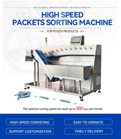 Machine de tri et de comptage de petits sacs HANNPRO Focus Machinery, convoyeur automatique, trieuse de sachets de collations
