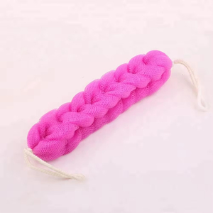 Esponja de Baño Larga de Malla de PE a Precio de Fábrica, Exfoliante, con Abundante Espuma, con Doble Cordón, para Suministros de Baño de Hotel - Product Image 1