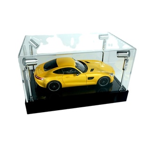 Vitrine d'exposition en acrylique transparent sur mesure pour voitures miniatures, avec 4 lumières, design moderne, idéale pour présentoir de magasin pour modèles réduits de voitures - Vente chaude - Product Image 1