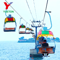 Funiculaire panoramique à deux places avec sièges à fixation fixe pour zones touristiques et paysagères