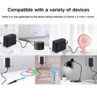 Adaptateur secteur universel mural 12V 2A 24W AC/DC avec 8 embouts DC interchangeables, alimentation stable
