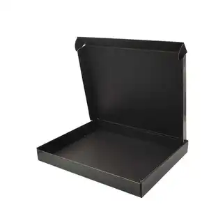 Caja corrugada reutilizable de excelente calidad Caja corrugada de impresión digital Caja corrugada negra de vela