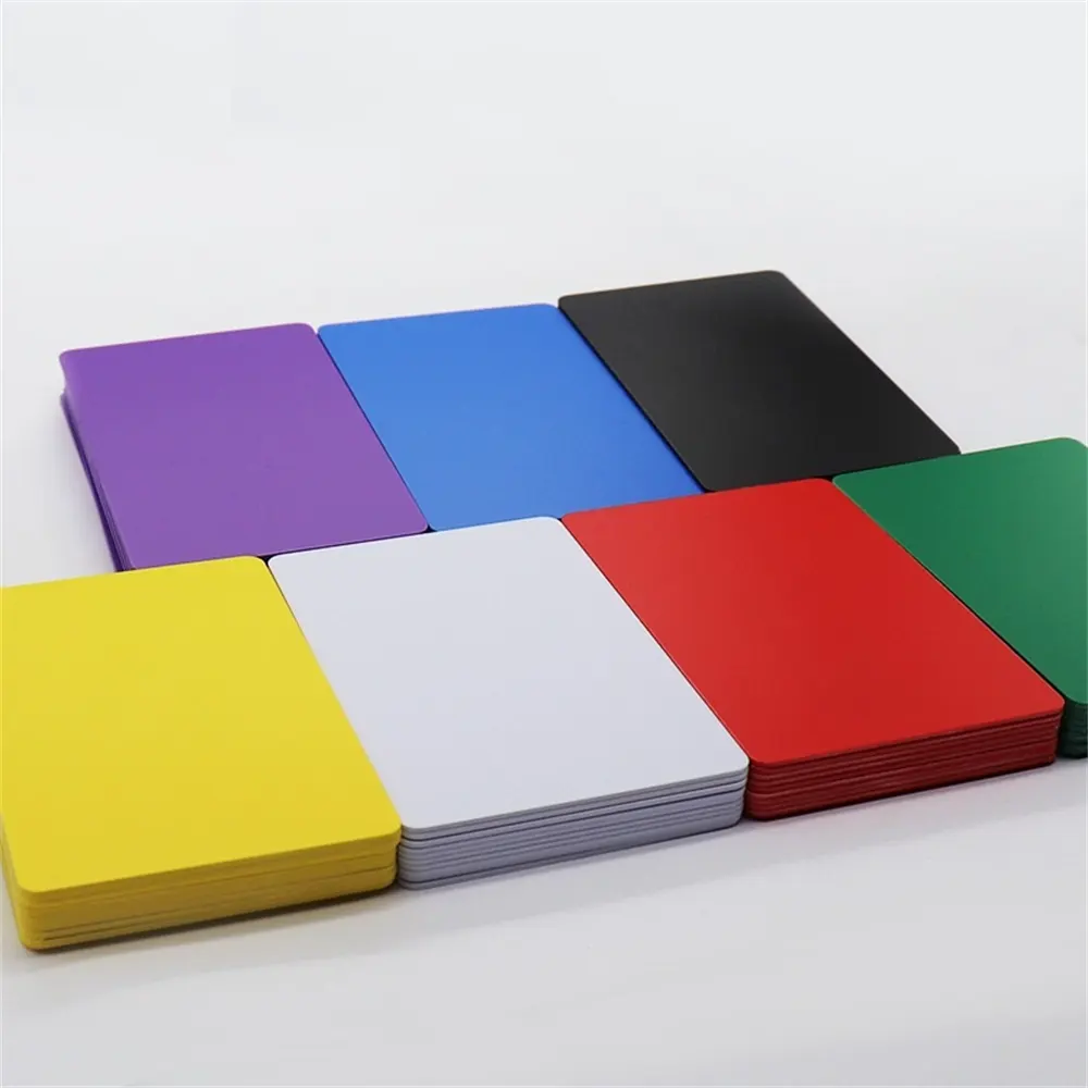 pvc solid colorful rfid plain blank nfc card printable pvc colorful card tag213/tag215/tag216 nfc card