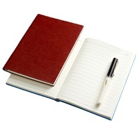 Vente en gros personnalisable A5 couverture souple en cuir Journal Book Logo personnalisé imprimé Agenda pour les étudiants reliure thermique utilisation scolaire