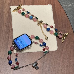 Correa de reloj colorida con cuentas de mariposa, correa de muñeca ajustable hecha a mano con cuentas para mujer, reemplazo de reloj inteligente - Product Image 4