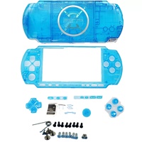 Casing Plastik Transparan Pengganti Full Housing Shell Plate dengan Tombol untuk Perbaikan Konsol PSP3000
