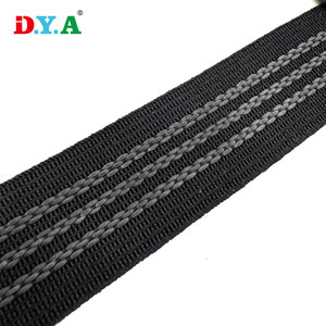 Cinta elástica de poliéster antideslizante con pinza de látex negro de 2CM personalizada para ropa, esquí, ciclismo, ropa deportiva - Product Image 6
