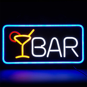 Enseigne néon LED ouverte personnalisable, lettres acryliques lumineuses flexibles et colorées pour bars, entreprises et magasins - Product Image 1