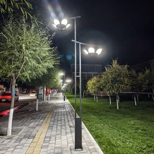 Lampadaires LED d'extérieur Juming pour jardin, profil en aluminium, design lotus, pour cour, parc, villa, éclairage paysager - Product Image 2