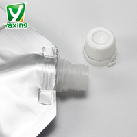 Liquide réutilisable tiennent la poche avec le bec 3 poche pliable en plastique de bec de 5 litres sac liquide de bec de papier d'aluminium avec la poignée