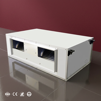 Deckenmontierte AHU 6-Reihen-Spule Kupferrohr Aluminiumlamelle Anti-Kondensations 30mm PU-Isolierte Platte