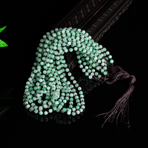 Collar de Jade Verde Exquisito con Cuentas Redondas de Cuarzo de Alta Calidad de 6 mm, Regalo de Aniversario para Mujer - Product Image 6