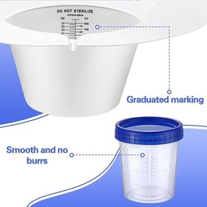 800ML 1000ML 1800ML 2000ML Mobile PP PS Long <b>Neck</b> Sterile Disposable Portable Female Male Plastic Funnel Urinals with Snap Lid - Product Image 1