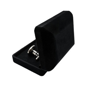 Caja de Regalo para Gemelos con Estampado de Logotipo Personalizado, Estilo Deportivo, Terciopelo Negro, para Hombre - Product Image 4