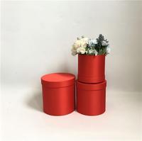 Boîtes à fleurs rondes de haute qualité pour bouquets de roses, emballages cylindriques simples pour fleuristes, coffrets cadeaux en carton pour fleurs