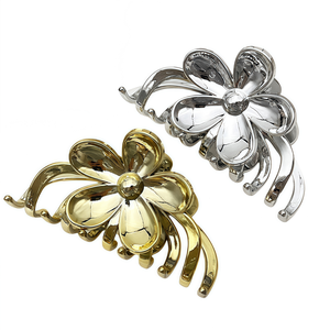 <span class=keywords><strong>Barrette</strong></span> à <span class=keywords><strong>cheveux</strong></span> crabe en métal doré au design personnalisé Accessoire de <span class=keywords><strong>cheveux</strong></span> <span class=keywords><strong>tendance</strong></span> pour les grandes fleurs pour les fêtes, style acrylique pour femmes et filles - Product Image 2