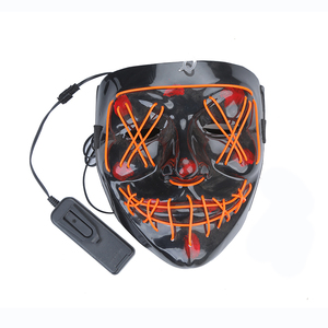 Máscara <span class=keywords><strong>de</strong></span> neón con <span class=keywords><strong>purga</strong></span> Led para Halloween, <span class=keywords><strong>disfraz</strong></span> <span class=keywords><strong>de</strong></span> elección, fiesta <span class=keywords><strong>de</strong></span> Dj, brillante, Punk, a la moda - Product Image 1