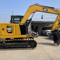 Mini-excavatrice d'occasion 7,5 tonnes CAT 307.5, qualité japonaise, design compact Caterpillar avec godet, certifiée CE, vente chaude