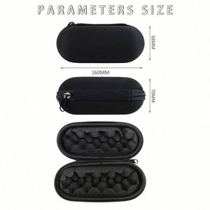 Estuche de Almacenamiento Portátil, Resistente al Agua, de EVA Negro, para Viajes, Negocios, Artículos de Aseo, Cables de Carga, Uso Especial - Product Image 3