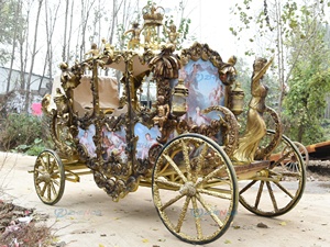 Calèche royale classique historique, calèche à chevaux, remorque de calèche, buggy électrique de luxe, calèche royale à vendre - Product Image 6