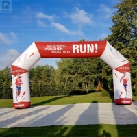 Arco Inflable Gigante Personalizado para Eventos, Arco Inflable con Logotipo Personalizado para Carreras, Decoración para Maratones/Eventos Deportivos/Exhibiciones de Competición