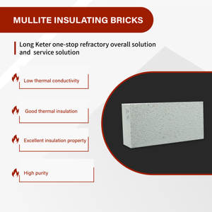 Briques d'isolation en mullite 230x114x65mm personnalisées de haute qualité pour diverses couches d'isolation de four industriel OEM / ODM - Product Image 2