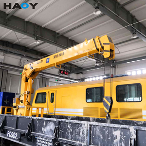 رافعة ذراع مستقيمة تلسكوبية 5 طن لسفينة قارب ، رافعة بحرية على سطح السفينة ، رافعة CCS BV CE - Product Image 6