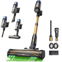Aspirateur Électrique Sans Fil Rechargeable Portable Personnalisé, Type Cyclone Sans Sac, Amovible avec Lumières LED pour Usage Domestique