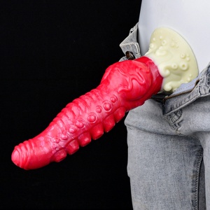 NNSX Dildo de animal suave, juguete sexual para adultos gay y mujeres, con ventosa, pene grande, plug anal, masturbadores vaginales - Product Image 2