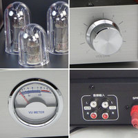 Kit d'amplificateur à tube sous vide multifonctionnel Alimentation audio domestique avec module BT/Aux-in /CD-in et haut-parleurs stéréo externes