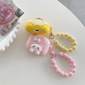 Estuche único para auriculares con llavero para Air Pods <span class=keywords><strong>Pro</strong></span> 2 3, funda de moda para auriculares para chicas, <span class=keywords><strong>Airpods</strong></span> 3 4, TPU, diseño de dibujos animados. - Product Image 4