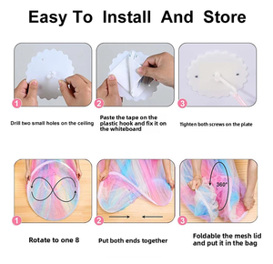 Màn chống muỗi lưới thoáng khí màu cầu vồng Rèm Che Giường chống muỗi trang trí nhà cửa phòng ngủ công chúa cho nữ cô gái - Product Image 6