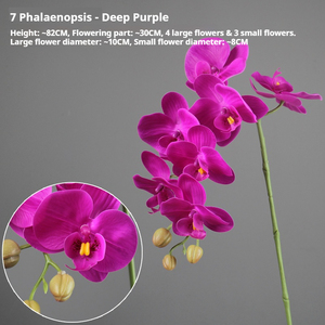 Orquídeas mariposa artificiales de PU al por mayor con alambre de hierro flexible, orquídeas mariposa artificiales, floreros, macetas - Product Image 5