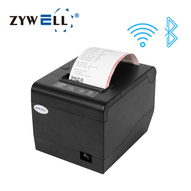 80mm Auto Cut Thermal Receipt Ticket Printer Imprimante Thermique ZYWELL ZY808 Bill Printer