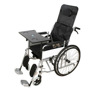 Fauteuil roulant manuel léger en aluminium pliable avec fonction toilette et dossier haut pour l'assistance à la mobilité - Product Image 2