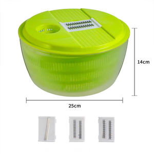 Mayorista Syh1107 Centrifugadora de Ensaladas Manual Fácil de Limpiar, Cesta Giratoria para Escurrir Verduras, Recipiente para Secar, Colador de Pasta de Dos Piezas - Product Image 6