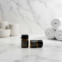 Botol Ampul Kaca Amber Kosong Grosir dengan Tutup Mudah Sobek untuk Minyak Esensial, Serum, dan Penghapus Makeup Sekali Pakai