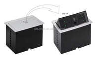 Enchufe Inteligente de Mesa con Estándar de Enchufe para EE. UU./UE/AU, Toma de Corriente Retráctil Oculta de Aluminio, Enchufe Emergente para Oficina y Sala de Conferencias
