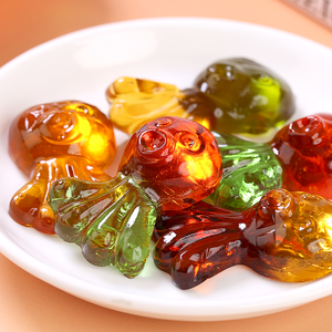 Caramelos gomosos Halal de dibujos animados de frutas dulces al por mayor, caramelos gomosos de tiburón azul - Product Image 2