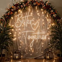 Lettres néon personnalisées lumière LED enseigne néon mariage fête d'anniversaire maison chambre mariage enseigne néon